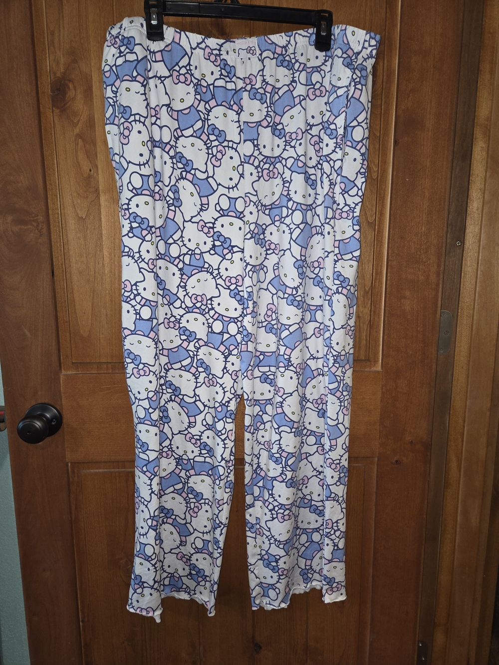 Hello Kitty Blue, White & Pink Character Print Lounge Pants